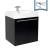 Fresca FCB8058BW-I Alto 23" Black Modern Bathroom Cabinet with Integrated Sink