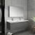 Fresca FVN6148GR-UNS-D Lucera 48" Gray Wall Hung Double Undermount Sink Modern Bathroom Vanity with Medicine Cabinet