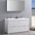 Fresca FVN8460WH-D Valencia 60" Glossy White Free Standing Double Sink Modern Bathroom Vanity with Medicine Cabinet