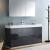 Fresca FVN8460GG Valencia 60" Dark Slate Gray Free Standing Modern Bathroom Vanity with Medicine Cabinet