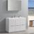 Fresca FVN8448WH Valencia 48" Glossy White Free Standing Modern Bathroom Vanity with Medicine Cabinet