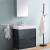 Fresca FVN8430GG Valencia 30" Dark Slate Gray Free Standing Modern Bathroom Vanity with Medicine Cabinet