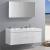 Fresca FVN8360WH-D Valencia 60" Glossy White Wall Hung Double Sink Modern Bathroom Vanity with Medicine Cabinet