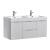 Fresca FCB8348WH-D-I Valencia 48" Glossy White Wall Hung Double Sink Modern Bathroom Vanity