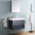 Fresca FVN8330GG Valencia 30" Dark Slate Gray Wall Hung Modern Bathroom Vanity with Medicine Cabinet