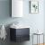 Fresca FVN8324GG Valencia 24" Dark Slate Gray Wall Hung Modern Bathroom Vanity with Medicine Cabinet