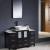 Fresca FVN62-122412ES-VSL Torino 48" Modern Bathroom Vanity with 2 Side Cabinets and Vessel Sink in Espresso