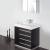 Fresca FVN8030BW Livello 30" Modern Bathroom Vanity with Medicine Cabinet in Black