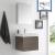 Fresca FVN8006GO Nano 24" Gray Oak Modern Bathroom Vanity with Medicine Cabinet