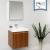 Fresca FVN8058TK Alto 23" Teak Modern Bathroom Vanity with Medicine Cabinet