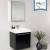 Fresca FVN8058BW Alto 23" Black Modern Bathroom Vanity with Medicine Cabinet