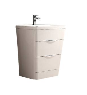 Fresca FCB8525WH-I Milano 26" Glossy White Modern Bathroom Cabinet with Integrated Sink