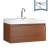 Fresca FCB8010TK-I Mezzo 39" Teak Modern Bathroom Cabinet with Integrated Sink