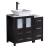 Fresca FCB62-2412ES-CWH-V Fresca Torino 36" Espresso Modern Bathroom Cabinets with Top & Vessel Sink