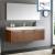 Fresca FVN8093TK Vista 59" Teak Wall Hung Single Sink Modern Bathroom Vanity with Medicine Cabinet