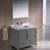 Fresca FVN2036GR Oxford 36" Gray Traditional Bathroom Vanity