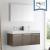 Fresca FVN8092GO-D Vista 48" Gray Oak Wall Hung Double Sink Modern Bathroom Vanity with Medicine Cabinet