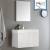 Fresca FVN8089WH Vista 30" White Wall Hung Modern Bathroom Vanity with Medicine Cabinet