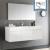 Fresca FVN8041WH Mezzo 59" White Wall Hung Single Sink Modern Bathroom Vanity with Medicine Cabinet