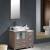 Fresca FVN62-2412GO-VSL Torino 36"Modern Bathroom Vanity with Side Cabinet and Vessel Sink in Gray Oak