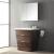 Fresca FVN8532RW Milano 32" Modern Bathroom Vanity in a Rosewood Finish with Medicine Cabinet and Faucet