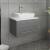 Fresca FCB6124GR-VSL-CWH-V Lucera 24" Gray Wall Hung Modern Bathroom Cabinet with Top & Vessel Sink