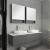 Fresca FVN6160GR-VSL-D Lucera 60" Gray Wall Hung Double Vessel Sink Modern Bathroom Vanity with Medicine Cabinets