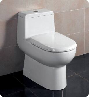 Fresca FTL2351 Antila One Piece Dual Flush Toilet with Soft Close Seat