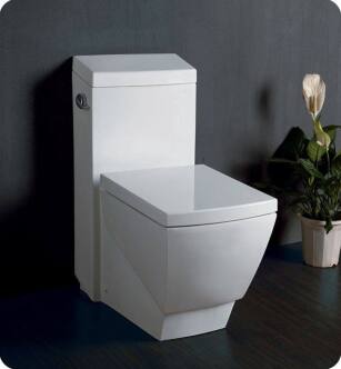 Fresca FTL2336 Apus One Piece Elongated Toilet with Soft Close Seat