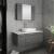 Fresca FVN6142GR-VSL 42" Gray Wall Hung Vessel Sink Modern Bathroom Vanity with Medicine Cabinet