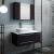 Fresca FVN6136ES-VSL-L Lucera 36" Espresso Wall Hung Vessel Sink Modern Bathroom Vanity with Medicine Cabinet - Left Version