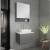 Fresca FVN6124GR-VSL Lucera 24" Gray Wall Hung Vessel Sink Modern Bathroom Vanity with Medicine Cabinet