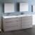 Fresca FVN93-361236HA-D Lazzaro 84" Ash Gray Free Standing Double Sink Modern Bathroom Vanity with Medicine Cabinet