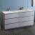 Fresca FCB93-3636GR-D-I Lazzaro 72" Gray Free Standing Modern Bathroom Cabinet with Integrated Double Sink