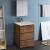 Fresca FVN9324RW Lazzaro 24" Rosewood Free Standing Modern Bathroom Vanity with Medicine Cabinet