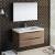 Fresca FVN9040RW Tuscany 40" Rosewood Wall Hung Modern Bathroom Vanity with Medicine Cabinet