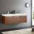 Fresca FCB8093TK-D-I Vista 60" Teak Modern Bathroom Vanity with Integrated Double Sink