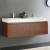 Fresca FCB8042TK-I Mezzo 59" Teak Modern Bathroom Vanity with Integrated Double Sink