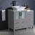 Fresca FCB62-2412GR-CWH-V Torino 36" Grey Modern Bathroom Cabinets with Top & Vessel Sink