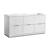 Fresca FCB8460WH Valencia 60" Glossy White Free Standing Single Sink Modern Bathroom Cabinet