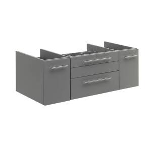 Fresca FCB6142GR-VSL Lucera 42" Gray Wall Hung Vessel Sink Modern Bathroom Cabinet