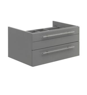 Fresca FCB6130GR-VSL Lucera 30" Gray Wall Hung Vessel Sink Modern Bathroom Cabinet
