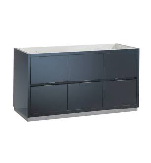 Fresca FCB8460GG Valencia 60" Dark Slate Gray Free Standing Single Sink Modern Bathroom Cabinet
