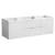 Fresca FCB8360WH-D Valencia 60" Glossy White Wall Hung Double Sink Modern Bathroom Cabinet