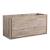 Fresca FCB9248RNW-D Catania 48" Rustic Natural Wood Wall Hung Double Sink Modern Bathroom Cabinet