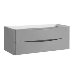 Fresca FCB9048GRG-D Tuscany 48" Glossy Gray Wall Hung Double Sink Modern Bathroom Cabinet