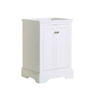 Fresca FCB2424WHM Windsor 24" Matte White Traditional Bathroom Cabinet