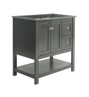 Fresca FCB2336VG Manchester Regal 36" Gray Wood Veneer Traditional Bathroom Cabinet