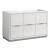 Fresca FCB8448WH Valencia 48" Glossy White Free Standing Single Sink Modern Bathroom Cabinet