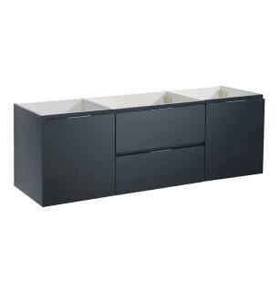 Fresca FCB8360GG Valencia 60" Dark Slate Gray Wall Hung Single Sink Modern Bathroom Cabinet